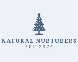 Xmas Christmas Tree  logo design