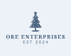 Xmas Christmas Tree  logo design