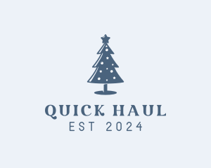 Xmas Christmas Tree  logo design