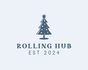 Xmas Christmas Tree  logo design