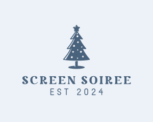 Xmas Christmas Tree  logo design