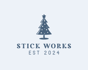 Xmas Christmas Tree  logo design