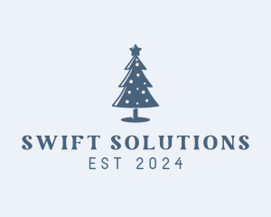 Xmas Christmas Tree  logo design