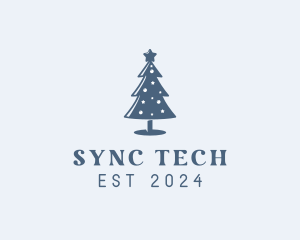 Xmas Christmas Tree  logo design