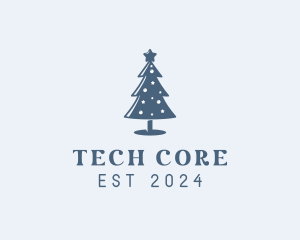 Xmas Christmas Tree  logo design