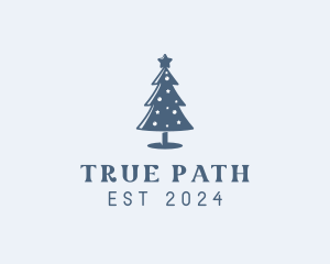 Xmas Christmas Tree  logo design