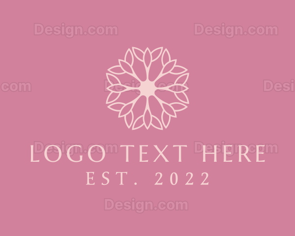 Floral Beauty Elegant Makeup Logo