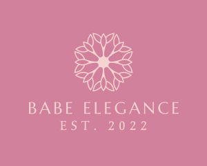 Floral Beauty Elegant Makeup logo design