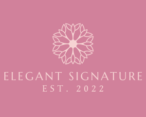 Floral Beauty Elegant Makeup logo design