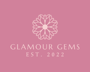 Floral Beauty Elegant Makeup logo design