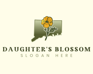 Connecticut Buttercup Flower logo design