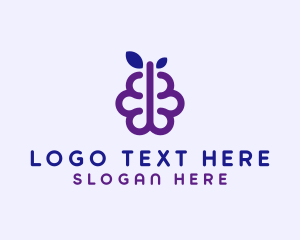 Grapes Berry Fruit Brain logo