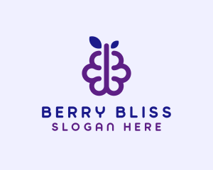 Grapes Berry Fruit Brain logo