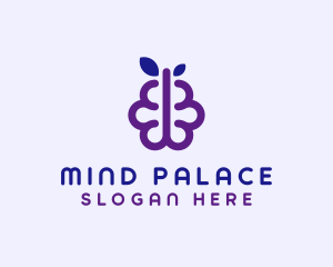 Grapes Berry Fruit Brain logo