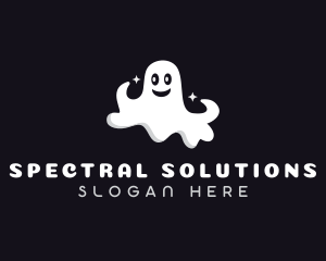 Scary Haunted Ghost logo design