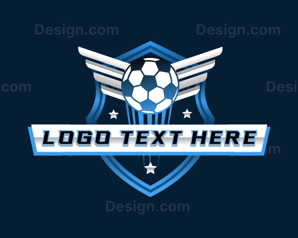 Soccer Ball Wing Logo