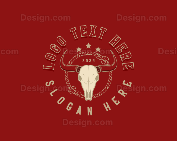 Bull Skull Matador Logo