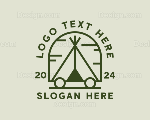 Outdoor Camping Tent Logo