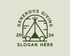 Outdoor Camping Tent Logo