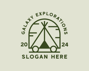 Outdoor Camping Tent logo design