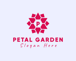 Geometric Flower Jewelry Boutique logo design