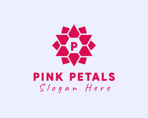 Geometric Flower Jewelry Boutique logo design