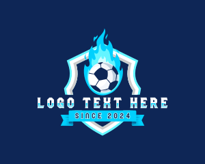 Blazing Soccer Football logo