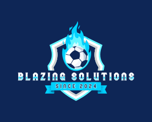 Blazing Soccer Football logo