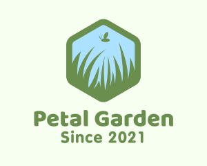 Nature Lawn Grass logo design