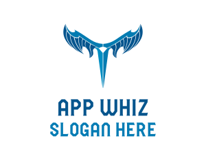 Modern Blue Wings  logo design