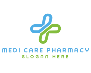 Medical Cross Pharmacy logo design