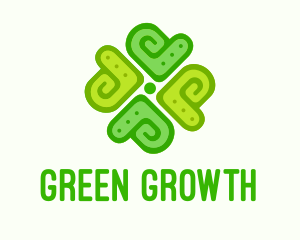 Green Clover Decor logo design