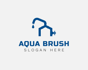 House Water Faucet logo design