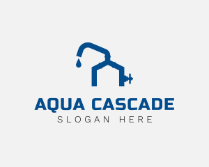 House Water Faucet logo design