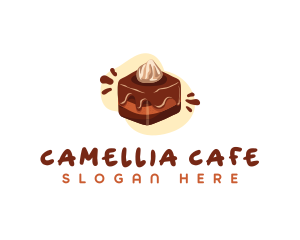 Chocolate Dessert Cake  logo design