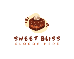 Chocolate Dessert Cake  logo design