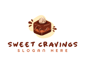 Chocolate Dessert Cake  logo design