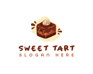 Chocolate Dessert Cake  logo design