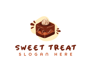 Chocolate Dessert Cake  logo design