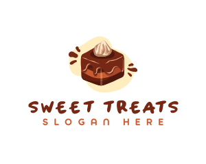 Chocolate Dessert Cake  logo design