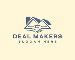 Real Estate Handshake Agreement logo design