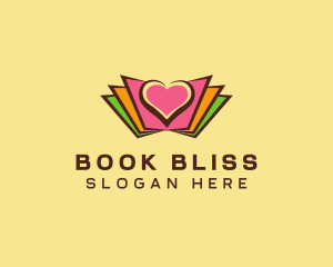 Book Love Emblem  logo