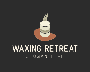 Wax Candle Flame logo