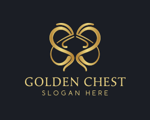 Golden Heart Jewelry logo design