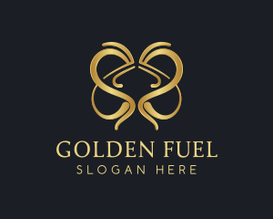 Golden Heart Jewelry logo design