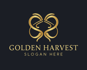 Golden Heart Jewelry logo design