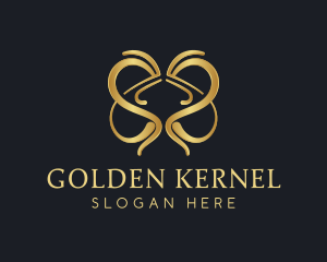 Golden Heart Jewelry logo design