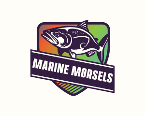 Marina Fishing Fishery  logo design