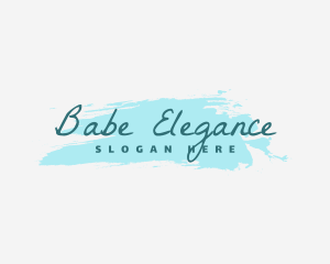 Elegant Watercolor Boutique logo design