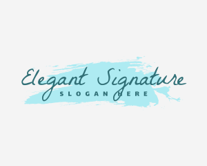 Elegant Watercolor Boutique logo design